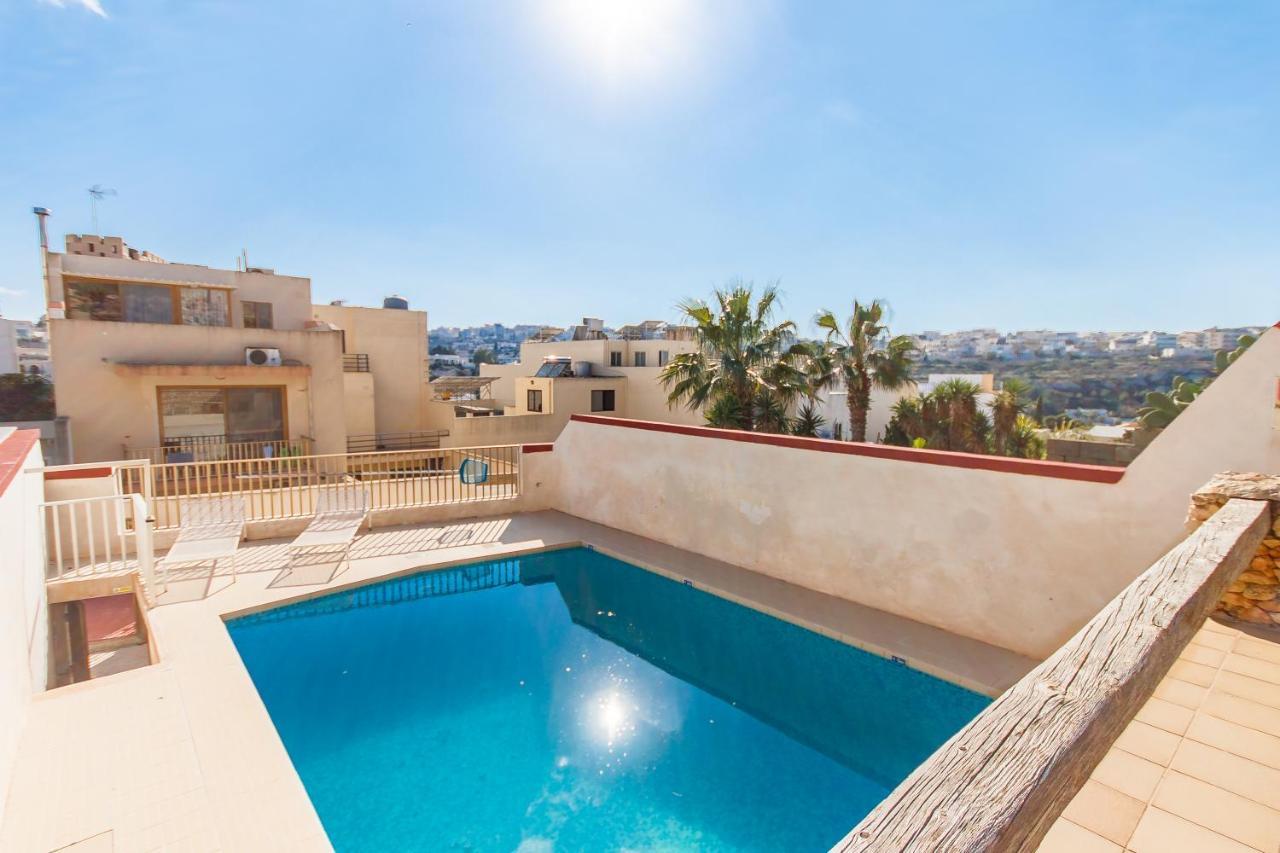 Pool And Sea Merill Apartments - Happy Rentals Mellieħa Kültér fotó